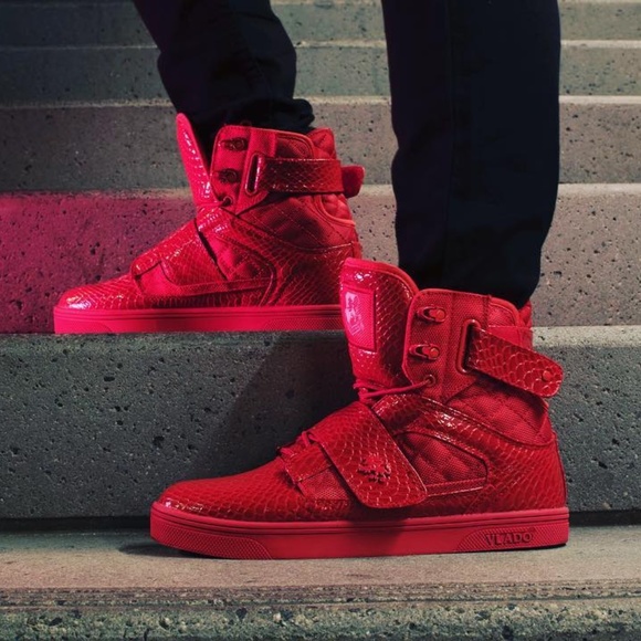 Vlado red high tops Clearance